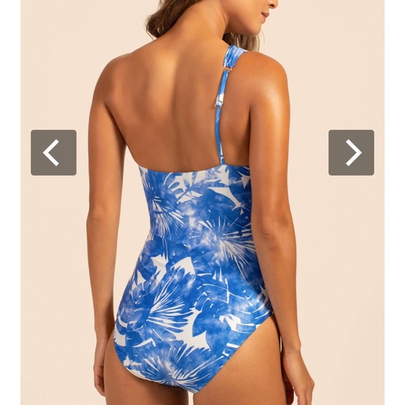 Trina Turk Women's Standard Basque Asymmetrical One
Piece Size 10 - Picture 3 of 12